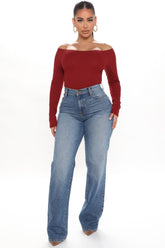 Can't You Relax Straight Leg Jeans - Medium Blue Wash Ins Street